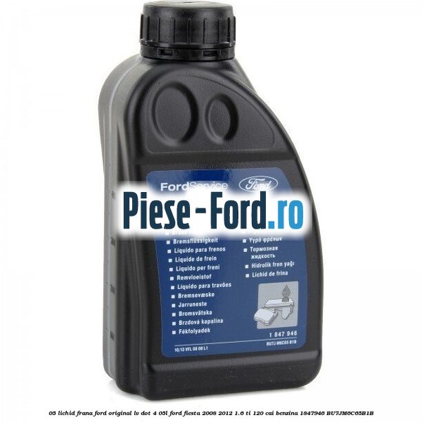0,25 Lichid Frana Ford Original Super Dot 4 0,25L Ford Fiesta 2008-2012 1.6 Ti 120 cai benzina
