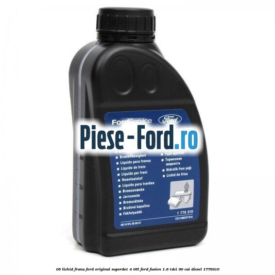 0,5 Lichid frana Ford Original SuperDot 4 0,5L Ford Fusion 1.6 TDCi 90 cai