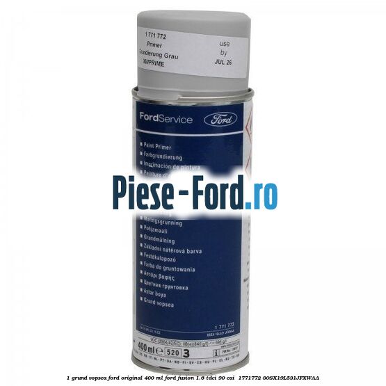 1 Grund vopsea Ford original 400 ML Ford Fusion 1.6 TDCi 90 cai  #8BFB286670