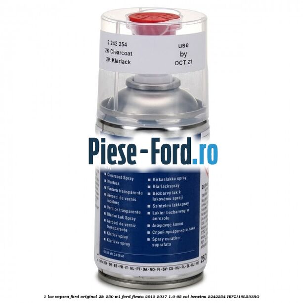 1 Lac vopsea Ford original 2K 250 ML Ford Fiesta 2013-2017 1.0 65 cai benzina