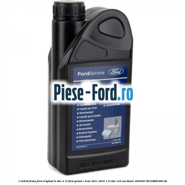 0,5 Lichid frana Ford Original SuperDot 4 0,5L Ford Grand C-Max 2011-2015 1.6 TDCi 115 cai diesel