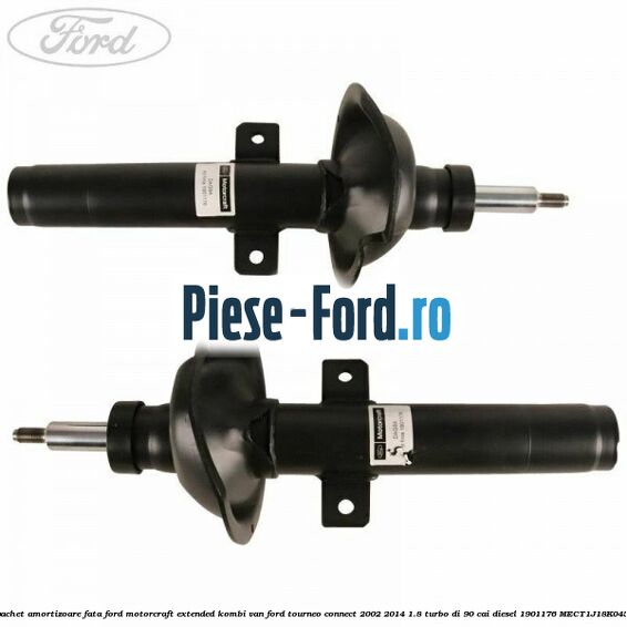 1 Pachet amortizoare fata Ford Motorcraft extended kombi van Ford Tourneo Connect 2002-2014 1.8 Turbo Di 90 cai #4D78390488 1 Pachet amortizoare fata Ford Motorcraft extended kombi van Ford Tourneo Connect 2002-2014 1.8 Turbo Di 90 cai diesel #4D78390488