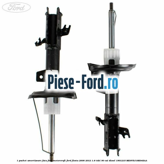 1 Pachet amortizoare fata Ford Motorcraft Ford Fiesta 2008-2012 1.6 TDCi 90 cai diesel #8DBD367C99