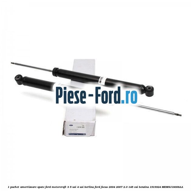 1 Pachet amortizoare spate Ford Motorcraft 3/5 usi 4 usi berlina Ford Focus 2004-2007 2.0 145 cai #25CA795E18 1 Pachet amortizoare spate Ford Motorcraft 3/5 usi 4 usi berlina Ford Focus 2004-2007 2.0 145 cai benzina #25CA795E18