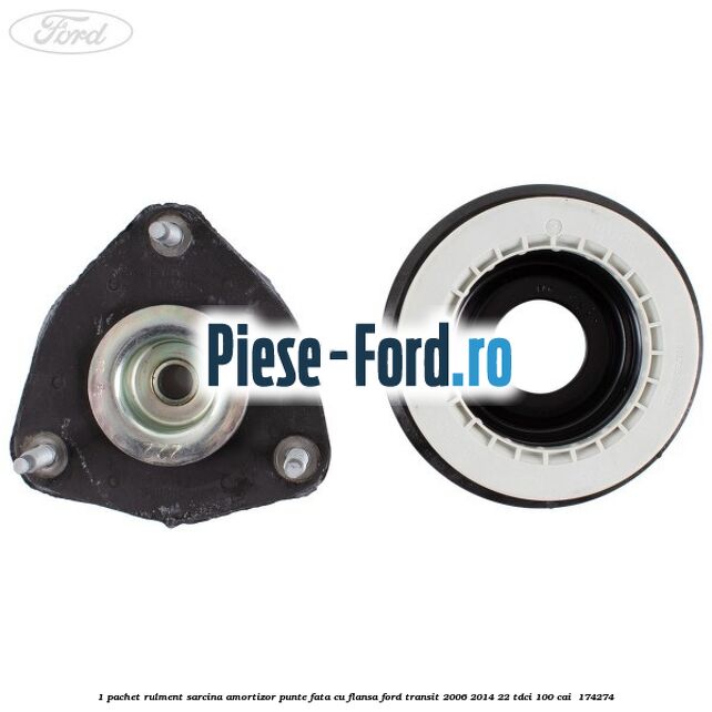 1 Pachet rulment sarcina amortizor punte fata cu flansa Ford Transit 2006-2014 2.2 TDCi 100 cai #B0B0123617