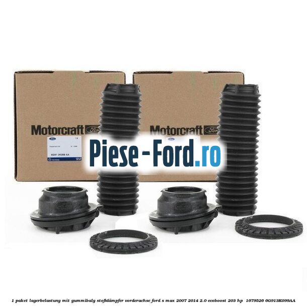 1 Paket Lagerbelastung mit Gummibalg Stoßdämpfer Vorderachse Ford S-Max 2007-2014 2.0 EcoBoost 203 HP  #CB917DABC8