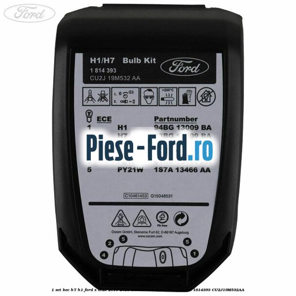 1 Set bec H7/H1 Ford S-Max 2015-2023 2.0 EcoBlue 4x4 190 cai diesel #B62397295D