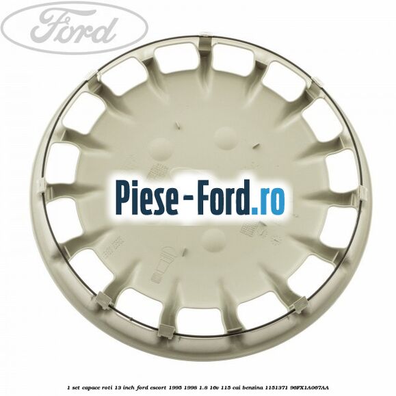 1 Set capace roti 13 inch Ford Escort 1995-1998 1.8 16V 115 cai benzina #32B10E9A86