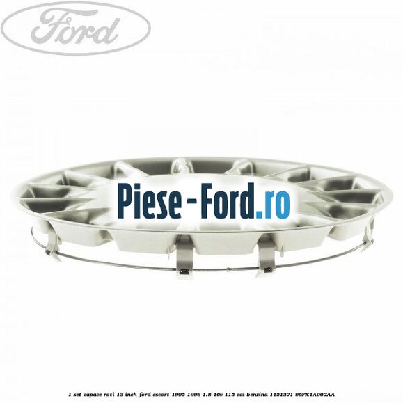 1 Set capace roti 13 inch Ford Escort 1995-1998 1.8 16V 115 cai benzina #32B10E9A86