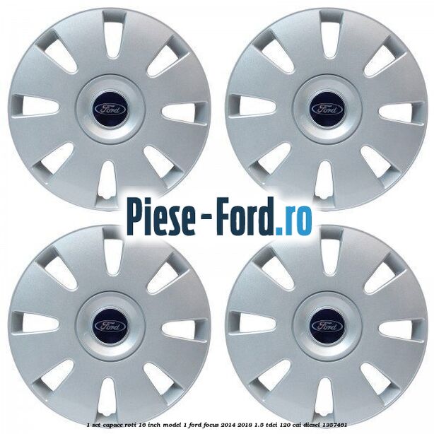 1 Set capace roti 16 inch model 1 Ford Focus 2014-2018 1.5 TDCi 120 cai