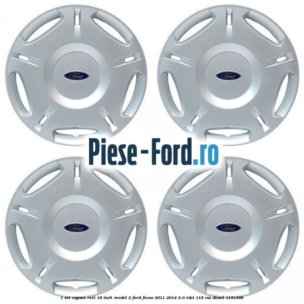 1 Set capace roti 16 inch model 2 Ford Focus 2011-2014 2.0 TDCi 115 cai