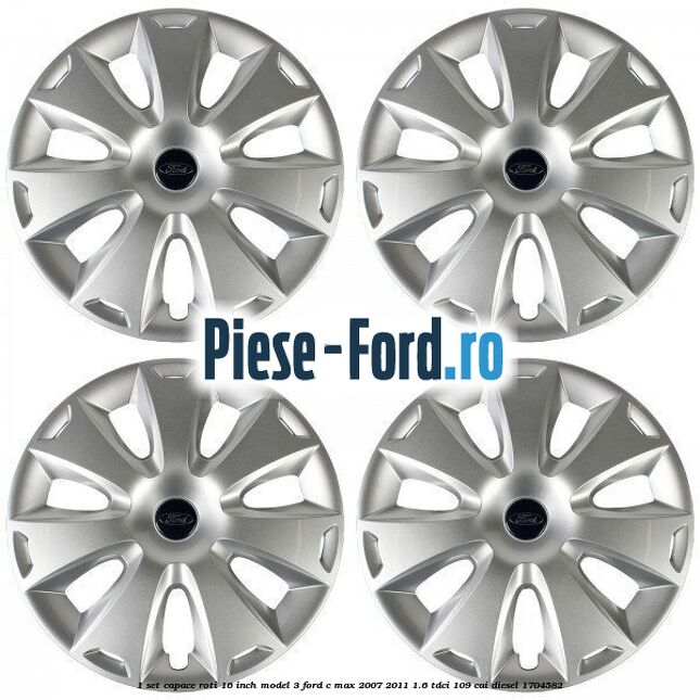 1 Set capace roti 16 inch model 3 Ford C-Max 2007-2011 1.6 TDCi 109 cai