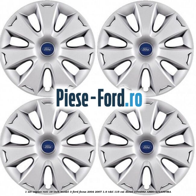 1 Set capace roti 16 inch model 3 Ford Focus 2004-2007 1.8 TDCi 115 cai diesel #7BF39F354C