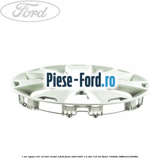 1 Set capace roti 16 inch model 3 Ford Focus 2004-2007 1.8 TDCi 115 cai diesel #7BF39F354C