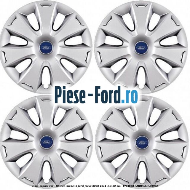 1 Set capace roti 16 inch model 3 Ford Focus 2008-2011 1.4 80 cai  #33E6F86F12