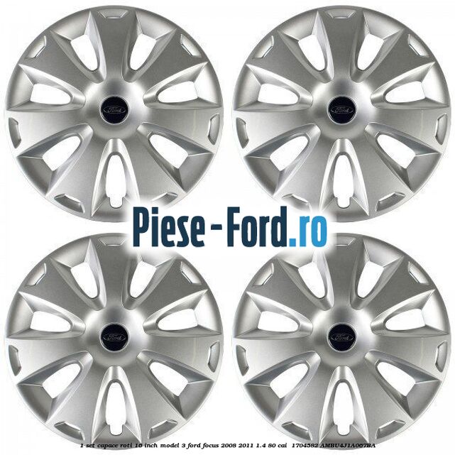 1 Set capace roti 16 inch model 3 Ford Focus 2008-2011 1.4 80 cai  #33E6F86F12