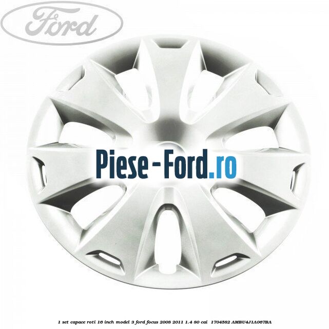 1 Set capace roti 16 inch model 3 Ford Focus 2008-2011 1.4 80 cai  #33E6F86F12