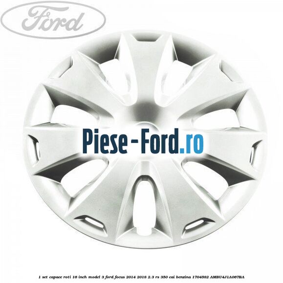 1 Set capace roti 16 inch model 3 Ford Focus 2014-2018 2.3 RS 350 cai benzina #002DD75F7E
