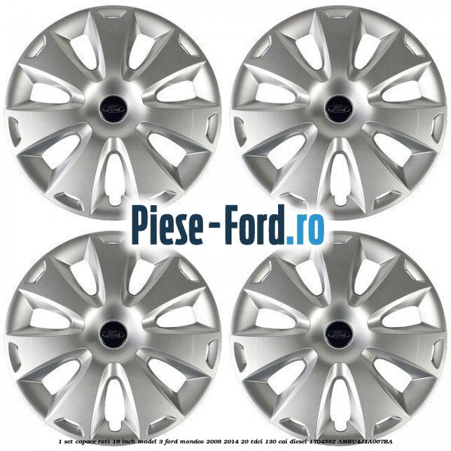 1 Set capace roti 16 inch model 3 Ford Mondeo 2008-2014 2.0 TDCi 130 cai #74CE2983C8
