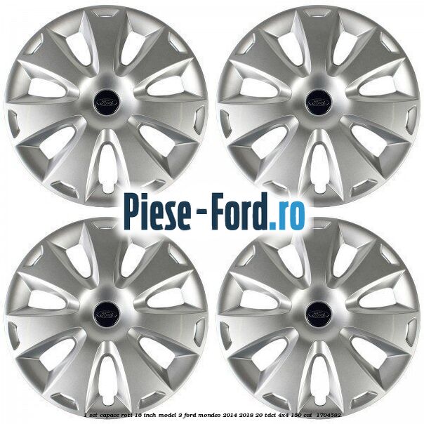 1 Set capace roti 16 inch model 3 Ford Mondeo 2014-2018 2.0 TDCi 4x4 150 cai #26389F1E54