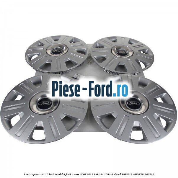 1 Set capace roti 16 inch model 4 Ford C-Max 2007-2011 1.6 TDCi 109 cai #DE196F63C6
