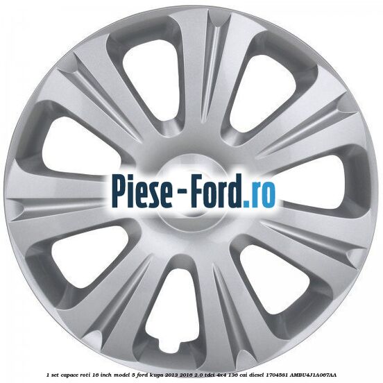 1 Set capace roti 16 inch model 5 Ford Kuga 2013-2016 2.0 TDCi 4x4 136 cai diesel #025DBBD8EC