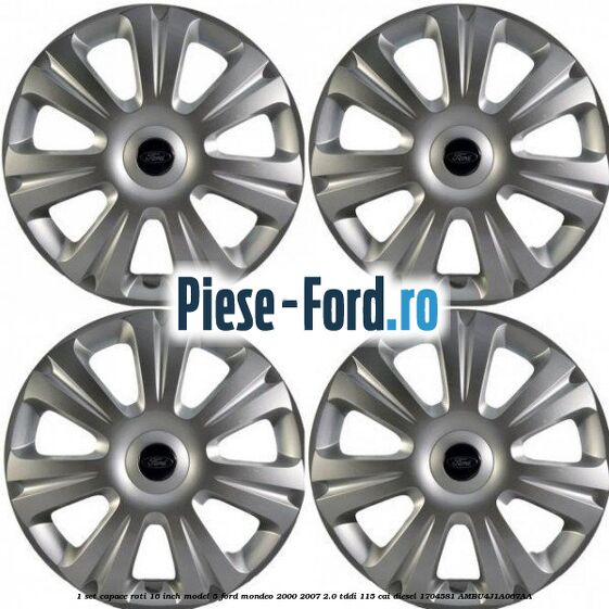 1 Set capace roti 16 inch model 5 Ford Mondeo 2000-2007 2.0 TDDI 115 cai diesel #308DBDA442