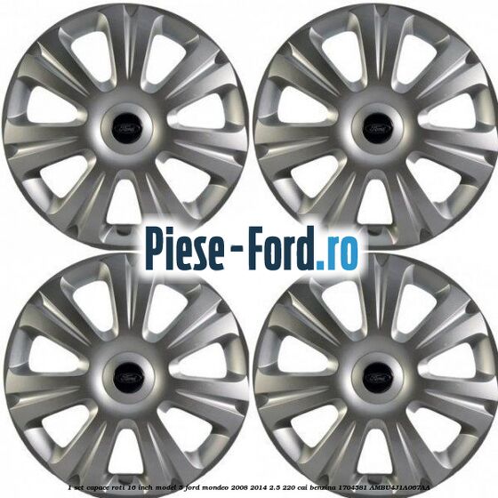 1 Set capace roti 16 inch model 5 Ford Mondeo 2008-2014 2.5 220 cai benzina #213F0F8490