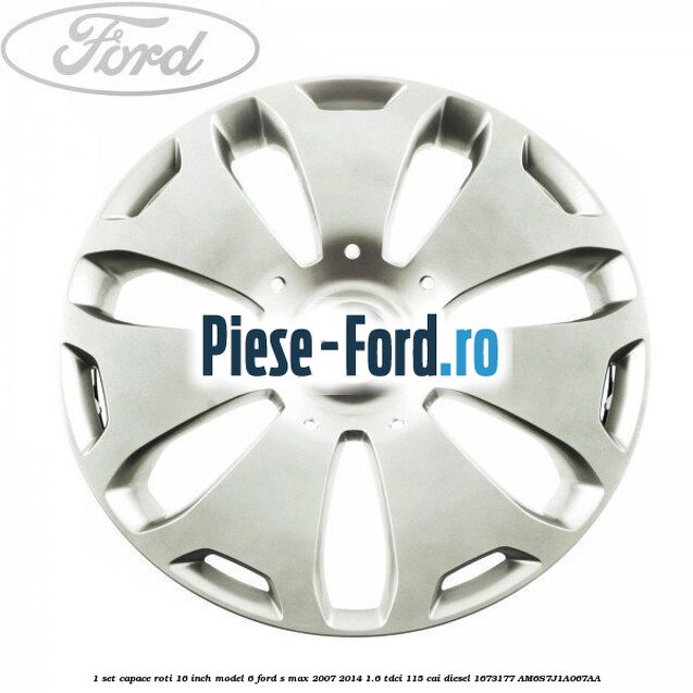 1 Set capace roti 16 inch model 6 Ford S-Max 2007-2014 1.6 TDCi 115 cai diesel