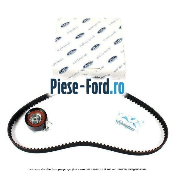 1 Set curea distributie cu pompa apa Ford C-Max 2011-2015 1.6 Ti 105 cai  #0722847868