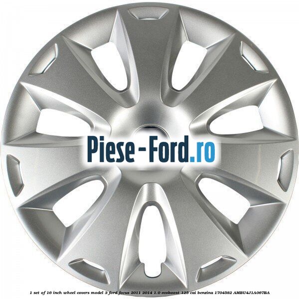 1 Set of 16 inch wheel covers model 3 Ford Focus 2011-2014 1.0 EcoBoost 125 cai benzina #0546F586E0