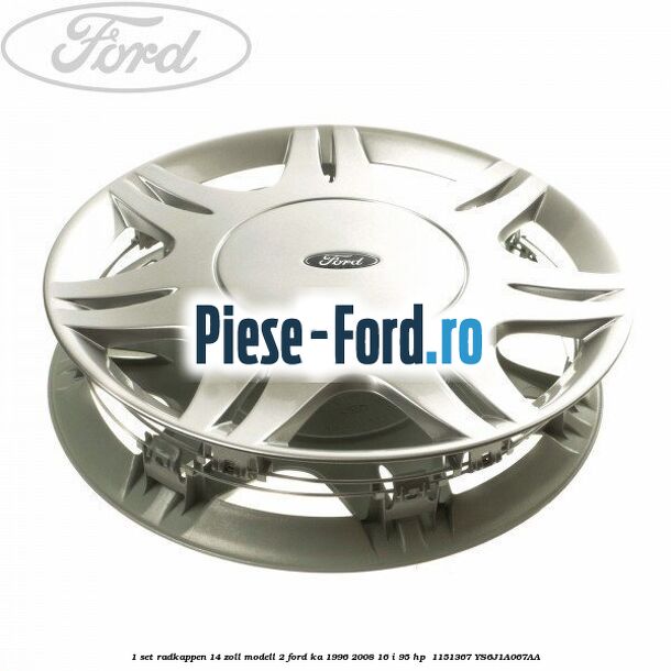 1 Set Radkappen 14 Zoll Modell 2 Ford Ka 1996-2008 1.6 i 95 HP #3F5C7A5638