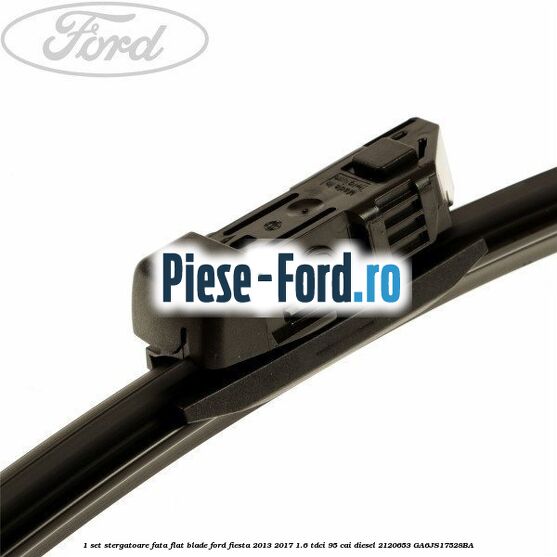 1 Set stergatoare fata, flat blade Ford Fiesta 2013-2017 1.6 TDCi 95 cai diesel