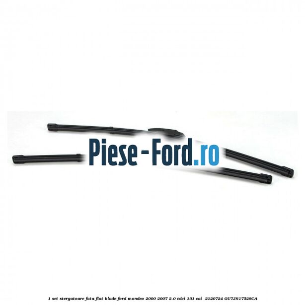 1 Set stergatoare fata flat blade Ford Mondeo 2000-2007 2.0 TDCi 131 cai  #35B7BA9B68