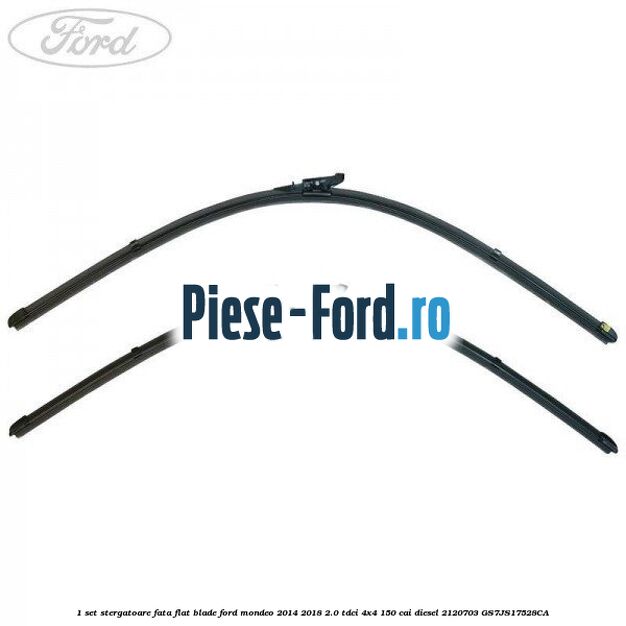1 Set stergatoare fata flat blade Ford Mondeo 2014-2018 2.0 TDCi 4x4 150 cai diesel #48CB13EB2A