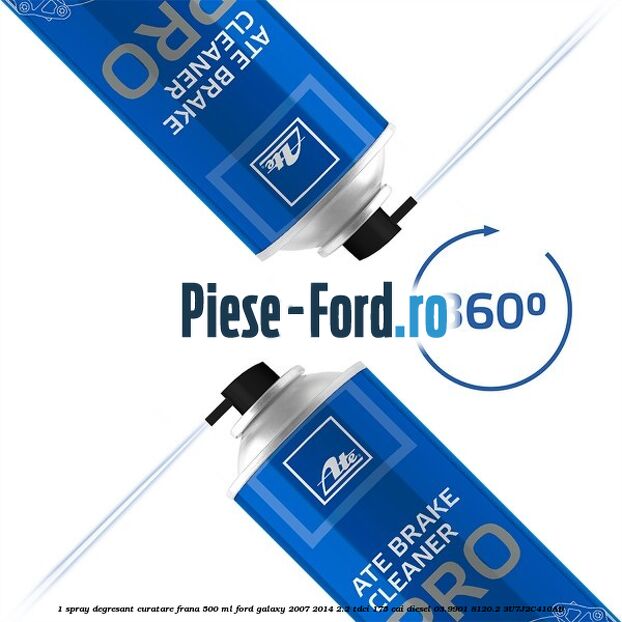 1 Spray degresant curatare frana 500 ML Ford Galaxy 2007-2014 2.2 TDCi 175 cai diesel #147DDFCF4A