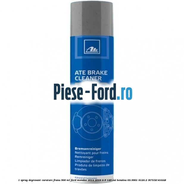 1 Spray degresant curatare frana 500 ML Ford Mondeo 2014-2018 2.5 149 cai benzina #FFE036786A