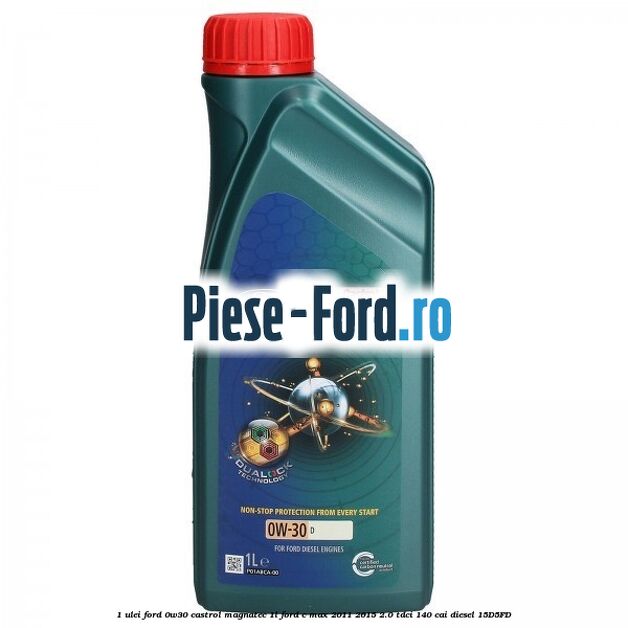 1 Ulei Ford 0W30 Castrol Magnatec 1L Ford C-Max 2011-2015 2.0 TDCi 140 cai diesel #7F465E4490