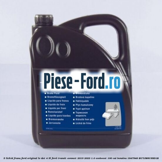 5 Lichid frana Ford Original LV Dot 4 5L Ford Transit Connect 2019-2023 1.0 EcoBoost 100 cai #1543A1F47F 5 Lichid frana Ford Original LV Dot 4 5L Ford Transit Connect 2019-2023 1.0 EcoBoost 100 cai benzina #1543A1F47F
