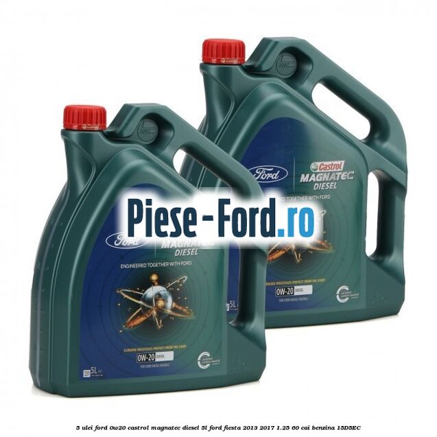 5 Ulei Ford 0W20 Castrol Magnatec Diesel 5L Ford Fiesta 2013-2017 1.25 60 cai benzina #B5E9EF9118