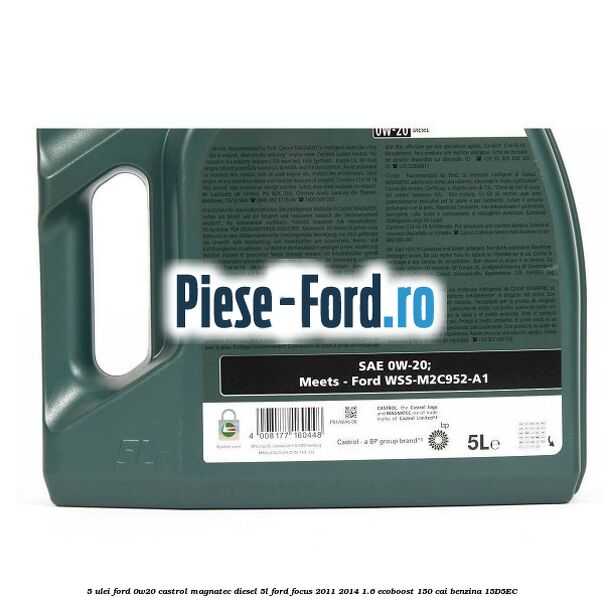 5 Ulei Ford 0W20 Castrol Magnatec Diesel 5L Ford Focus 2011-2014 1.6 EcoBoost 150 cai benzina #7BB643EB27