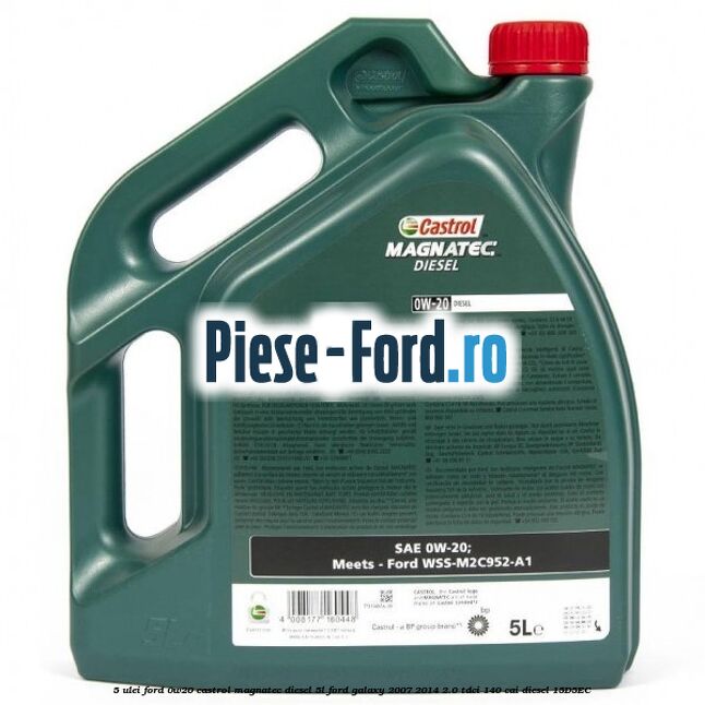 5 Ulei Ford 0W20 Castrol Magnatec Diesel 5L Ford Galaxy 2007-2014 2.0 TDCi 140 cai diesel