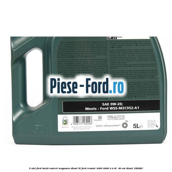 5 Ulei Ford 0W20 Castrol Magnatec Diesel 5L Ford Transit 2000-2006 2.4 DI  90 cai diesel #D8432BB76B