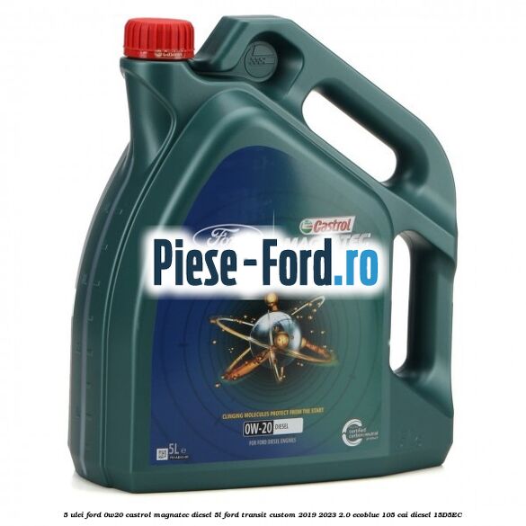5 Ulei Ford 0W20 Castrol Magnatec Diesel 5L Ford Transit Custom 2019-2023 2.0 EcoBlue 105 cai #1137190865