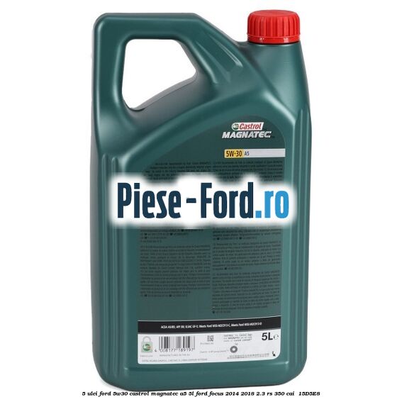5 Ulei Ford 5W30 Castrol Magnatec A5 5L Ford Focus 2014-2018 2.3 RS 350 cai  #2D1A7112CA