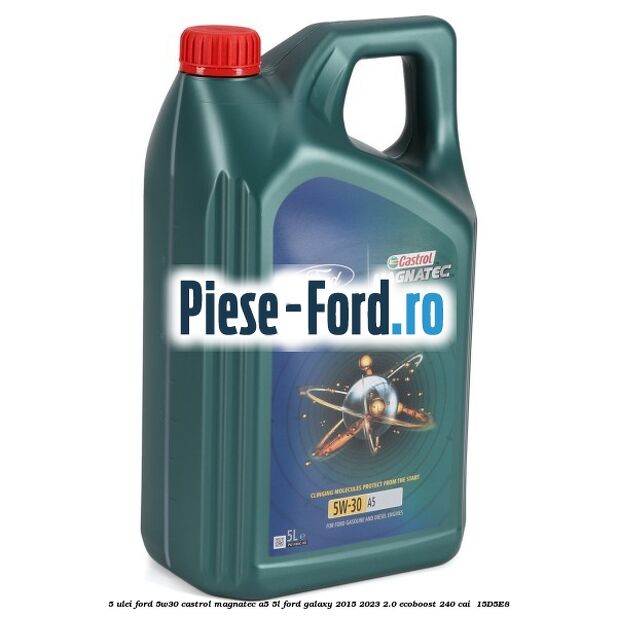5 Ulei Ford 5W30 Castrol Magnatec A5 5L Ford Galaxy 2015-2023 2.0 EcoBoost 240 cai  #91907F3654