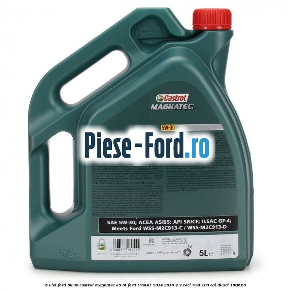 5 Ulei Ford 5W30 Castrol Magnatec A5 5L Ford Transit 2014-2018 2.2 TDCi RWD 100 cai diesel #0086C4DFE1