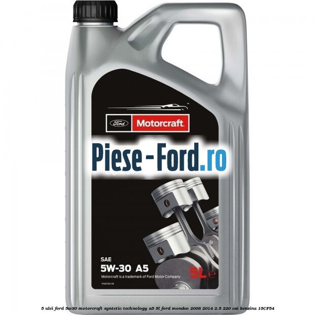 5 Ulei Ford 5W30 Motorcraft Syntetic Technology A5 5L Ford Mondeo 2008-2014 2.5 220 cai benzina #5201E7EDCC