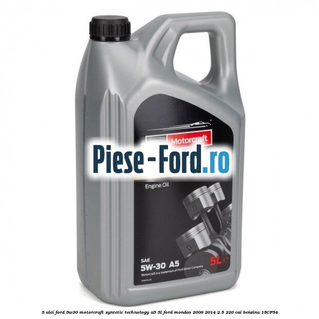 5 Ulei Ford 5W30 Motorcraft Syntetic Technology A5 5L Ford Mondeo 2008-2014 2.5 220 cai benzina #5201E7EDCC