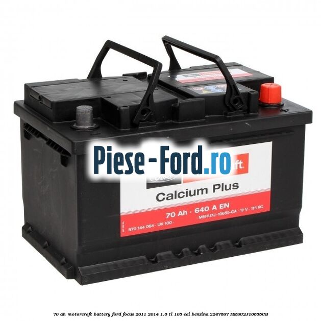 70 AH Motorcraft Battery Ford Focus 2011-2014 1.6 Ti 105 cai benzina #765484BAD3
